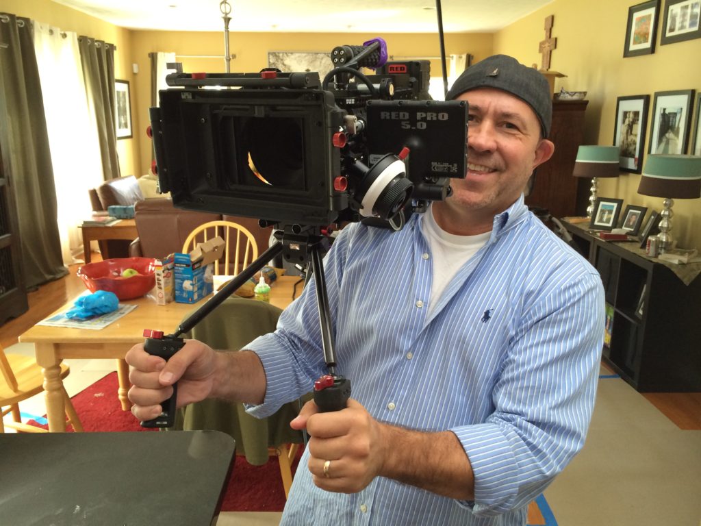 Director Mark Fallone on set for Westinghouse during production of a 30-second national spot.